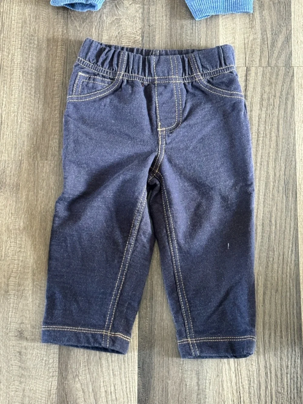 2 Toddler Two-Pack Joggers in Heather Blue and Navy